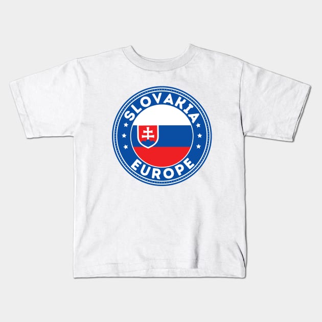 Slovakia Kids T-Shirt by footballomatic